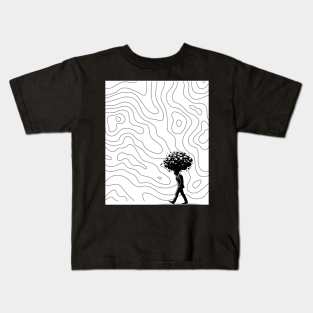 Overthinking - Minimalist Art Kids T-Shirt